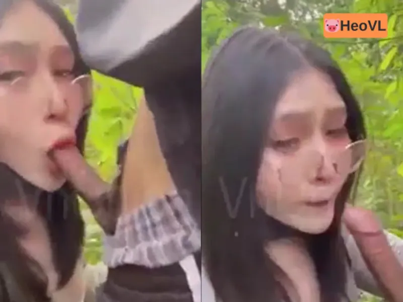 đi dã ngoại tiện địt eny ở trong rừng