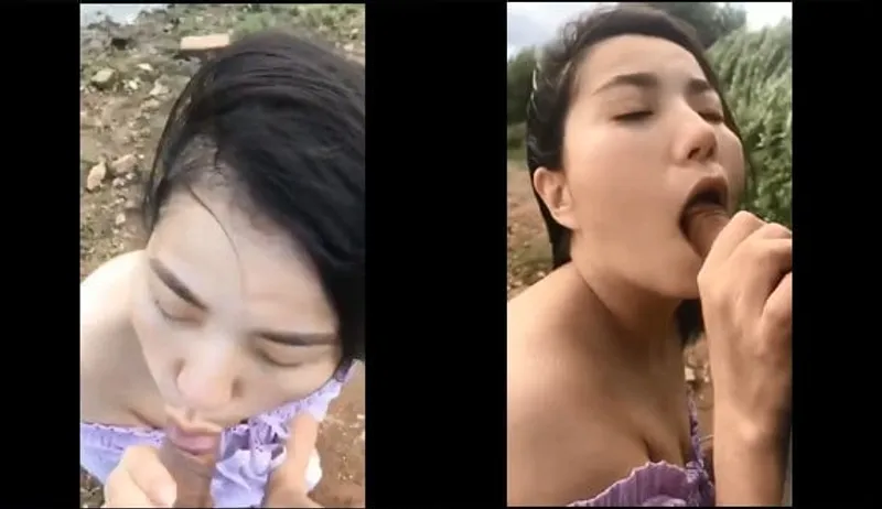 Con ghệ bj cho cô bạn gái bên bờ sông